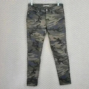 Levis Womens Camouflage 711 Skinny Jeans Size 26